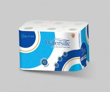 Giấy vệ sinh Watersilk 12 cuộn/túi có lõi